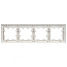 Рамка 4-м BRITE РУ-4-БрАБ арктич. бел./бел. IEK BR-M42-12-K91