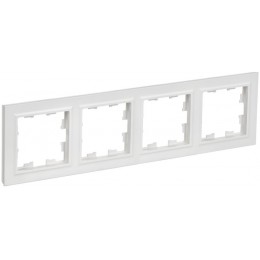 Рамка 4-м BRITE РУ-4-БрАБ арктич. бел. IEK BR-M42-K91