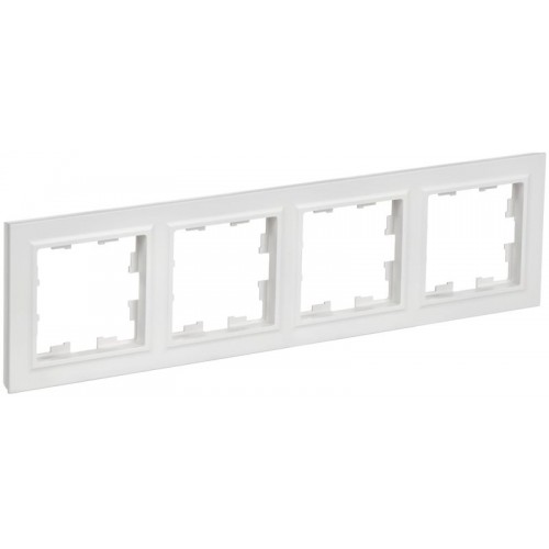 Рамка 4-м BRITE РУ-4-БрАБ арктич. бел. IEK BR-M42-K91