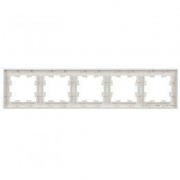 Рамка 5-м BRITE РУ-5-БрБ бел. IEK BR-M52-K01