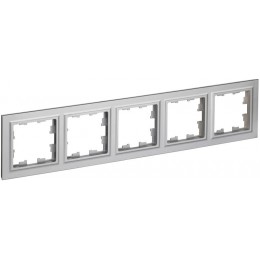 Рамка 5-м BRITE РУ-5-БрА алюм. IEK BR-M52-K47