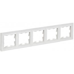 Рамка 5-м BRITE РУ-5-БрАБ арктич. бел. IEK BR-M52-K91