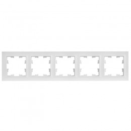 Рамка 5-м BRITE РУ-5-БрАБ арктич. бел. IEK BR-M52-K91