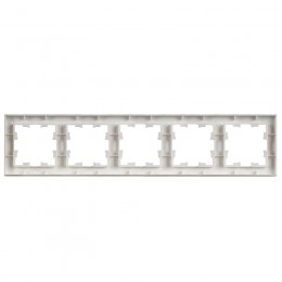 Рамка 5-м BRITE РУ-5-БрАБ арктич. бел. IEK BR-M52-K91