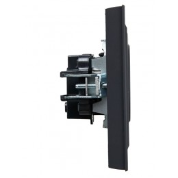 Розетка СП BRITE РСР10-1-0-БрГ 10А в сборе без заземл. без защ. шторок графит IEK BR-R10-10-K53-F