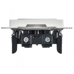 Розетка BRITE РС10-1-0-БрАБ 10А без заземл. без защ. шторок механизм арктич. бел. IEK BR-R10-10-K91