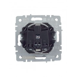 Розетка BRITE РСбш10-3-44-БрГ 16А IP44 с заземл. защ. шторки с крышкой механизм графит IEK BR-R16-16-44-K53