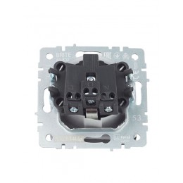Розетка BRITE РСбш10-3-44-БрГ 16А IP44 с заземл. защ. шторки с крышкой механизм графит IEK BR-R16-16-44-K53