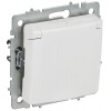 Розетка BRITE РСбш10-3-БрАБ 16А IP20 с заземл. защ. шторки с крышкой механизм арктич. бел. IEK BR-R16-16-K91