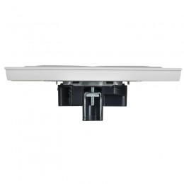 Розетка 2-м СП BRITE РС12-2-БрАБ 10А в сборе без заземл. без защ. шторок арктич. бел. IEK BR-R20-10-K91-F