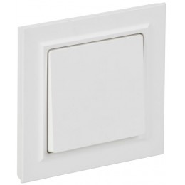 Выключатель 1-кл. СП BRITE ВСР10-1-0-БрАБ 10А в сборе арктич. бел. IEK BR-V10-0-10-K91-F