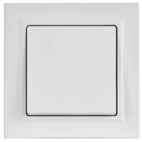 Выключатель 1-кл. СП BRITE ВСР10-1-0-БрАБ 10А в сборе арктич. бел. IEK BR-V10-0-10-K91-F