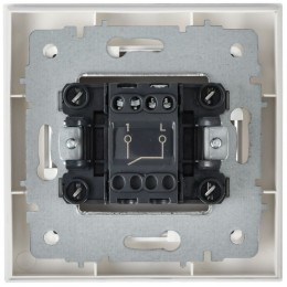 Выключатель 1-кл. СП BRITE ВСР10-1-0-БрАБ 10А в сборе арктич. бел. IEK BR-V10-0-10-K91-F