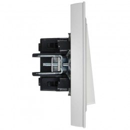 Выключатель 1-кл. СП BRITE ВСР10-1-0-БрАБ 10А в сборе арктич. бел. IEK BR-V10-0-10-K91-F