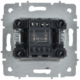 Выключатель 1-кл. СП BRITE ВС10-1-1-БрАБ 10А с индикацией механизм арктич. бел. IEK BR-V10-1-10-K91