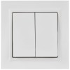 Выключатель 2-кл. СП BRITE ВСР10-2-0-БрАБ 10А в сборе арктич. бел. IEK BR-V20-0-10-K91-F