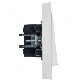Выключатель 2-кл. СП BRITE ВСР10-2-0-БрАБ 10А в сборе арктич. бел. IEK BR-V20-0-10-K91-F