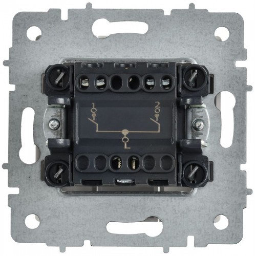 Выключатель 2-кл. СП BRITE ВС10-2-0-БрАБ 10А механизм арктич. бел. IEK BR-V20-0-10-K91