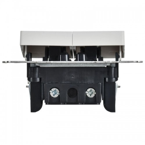 Выключатель 2-кл. СП BRITE ВС10-2-0-БрАБ 10А механизм арктич. бел. IEK BR-V20-0-10-K91