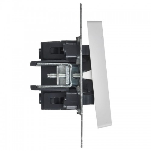 Выключатель 2-кл. СП BRITE ВС10-2-0-БрАБ 10А механизм арктич. бел. IEK BR-V20-0-10-K91