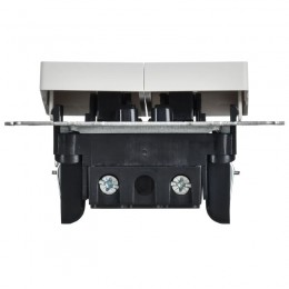 Выключатель 2-кл. СП BRITE ВС10-2-1-БрАБ 10А с индикацией механизм арктич. бел. IEK BR-V20-1-10-K91