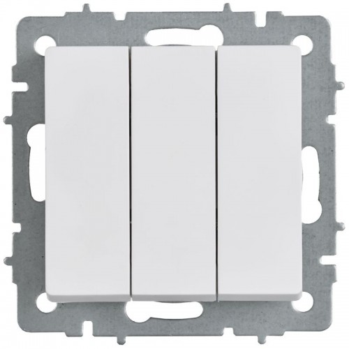 Выключатель 3-кл. СП BRITE ВС10-3-0-БрАБ 10А механизм арктич. бел. IEK BR-V30-0-10-K91