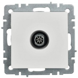 Розетка телевизионная оконечная TV СП Brite РТВ11-0-БрБ механизм бел. IEK BR-A10-O-K01