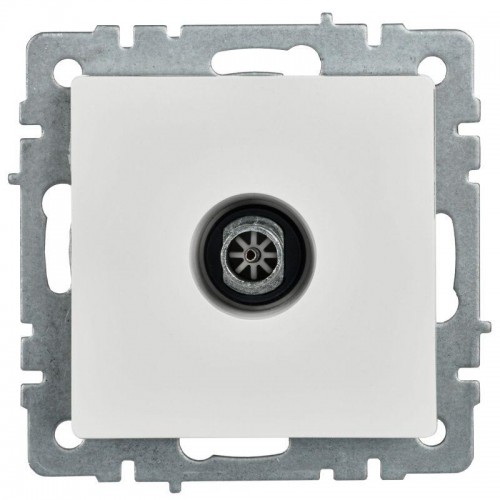 Розетка телевизионная оконечная TV СП Brite РТВ11-0-БрБ механизм бел. IEK BR-A10-O-K01
