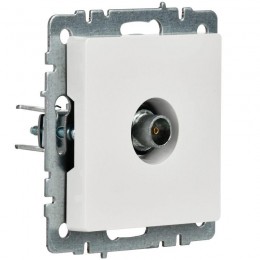 Розетка телевизионная оконечная TV СП Brite РТВ11-0-БрБ механизм бел. IEK BR-A10-O-K01