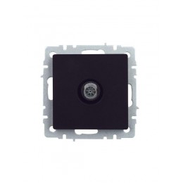 Розетка телевизионная оконечная TV СП Brite РТВ11-0-БрЧ механизм черн. IEK BR-A10-O-K02