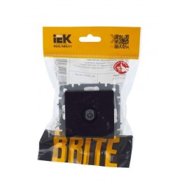 Розетка телевизионная оконечная TV СП Brite РТВ11-0-БрЧ механизм черн. IEK BR-A10-O-K02