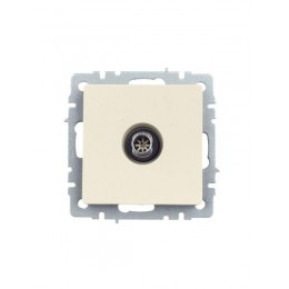 Розетка телевизионная оконечная TV СП Brite РТВ11-0-БрКр механизм беж. IEK BR-A10-O-K10