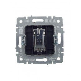 Розетка телевизионная оконечная TV СП Brite РТВ11-0-БрЖ механизм жемчуж. IEK BR-A10-O-K36