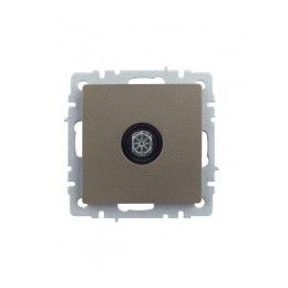 Розетка телевизионная оконечная TV СП Brite РТВ11-0-БрШ механизм шампань IEK BR-A10-O-K37