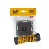 Розетка телевизионная оконечная TV СП Brite РТВ11-0-БрШ механизм шампань IEK BR-A10-O-K37