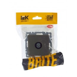 Розетка телевизионная оконечная TV СП Brite РТВ11-0-БрШ механизм шампань IEK BR-A10-O-K37