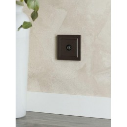 Розетка телевизионная оконечная TV СП Brite РТВ11-0-БрТБ механизм бронза IEK BR-A10-O-K45