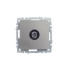 Розетка телевизионная оконечная TV СП Brite РТВ11-0-БрС механизм сталь IEK BR-A10-O-K46