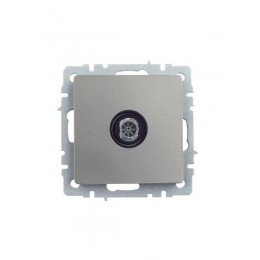 Розетка телевизионная оконечная TV СП Brite РТВ11-0-БрС механизм сталь IEK BR-A10-O-K46