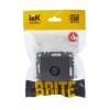 Розетка телевизионная оконечная TV СП Brite РТВ11-0-БрС механизм сталь IEK BR-A10-O-K46
