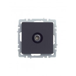 Розетка телевизионная оконечная TV СП Brite РТВ11-0-БрГ механизм графит IEK BR-A10-O-K53