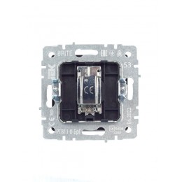 Розетка телевизионная оконечная TV СП Brite РТВ11-0-БрГ механизм графит IEK BR-A10-O-K53