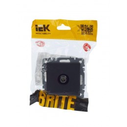 Розетка телевизионная оконечная TV СП Brite РТВ11-0-БрГ механизм графит IEK BR-A10-O-K53