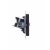 Розетка компьютерная + телевизионная 2-м Brite РТВ/РК12-БрЧ RJ45 кат.5E + TV механизм черн. IEK BR-AK20-1-K02
