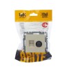Розетка компьютерная + телевизионная 2-м Brite РТВ/РК12-БрКр RJ45 кат.5E + TV механизм беж. IEK BR-AK20-1-K10