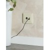Розетка компьютерная + телевизионная 2-м Brite РТВ/РК12-БрКр RJ45 кат.5E + TV механизм беж. IEK BR-AK20-1-K10
