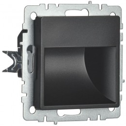 Подсветка светодиодная BRITE встраив. ПЛ20-БрЧ механизм черн. IEK BR-FL20-K02