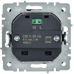 Подсветка светодиодная BRITE встраив. ПЛ20-БрШ механизм шампань IEK BR-FL20-K37