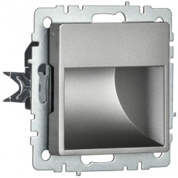 Подсветка светодиодная BRITE встраив. ПЛ20-БрС механизм сталь IEK BR-FL20-K46