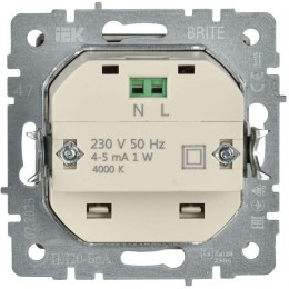 Подсветка светодиодная BRITE встраив. ПЛ20-БрА механизм алюм. IEK BR-FL20-K47